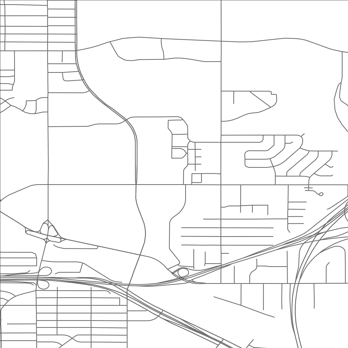 ROAD MAP OF WARRENSVILLE HEIGHTS, OHIO BY MAPBAKES