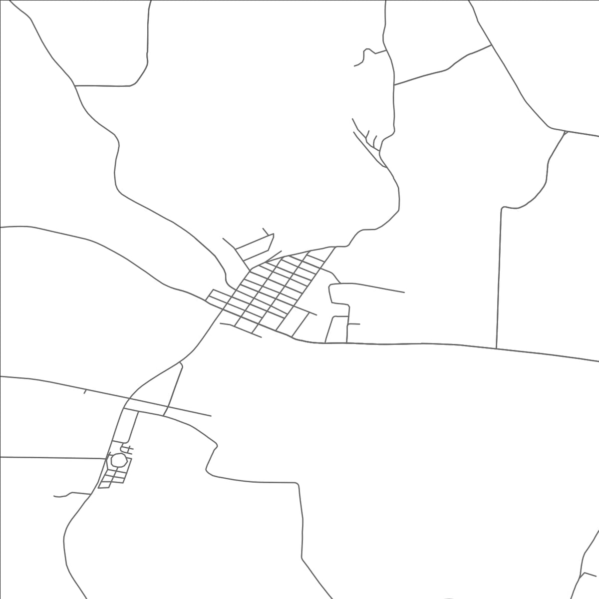 ROAD MAP OF WARSAW, OHIO BY MAPBAKES