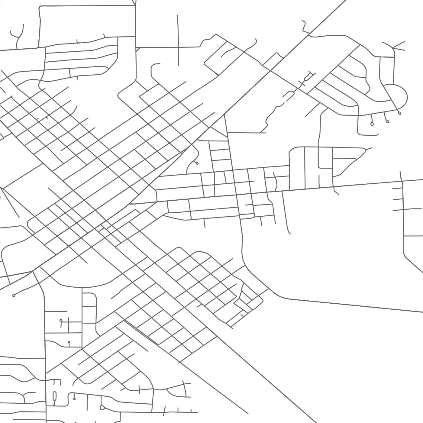 ROAD MAP OF WASHINGTON COURT HOUSE, OHIO BY MAPBAKES