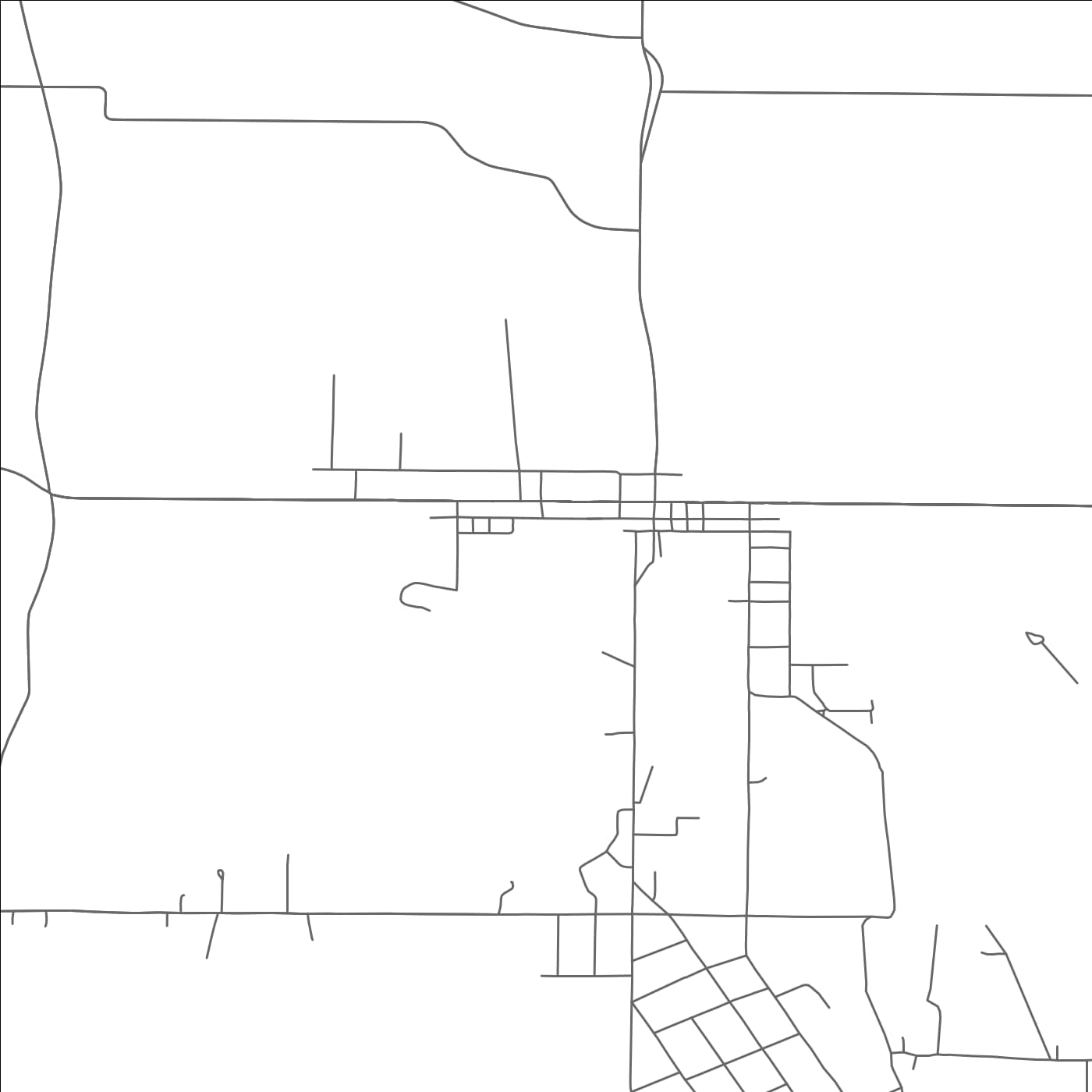 ROAD MAP OF WASHINGTONVILLE, OHIO BY MAPBAKES