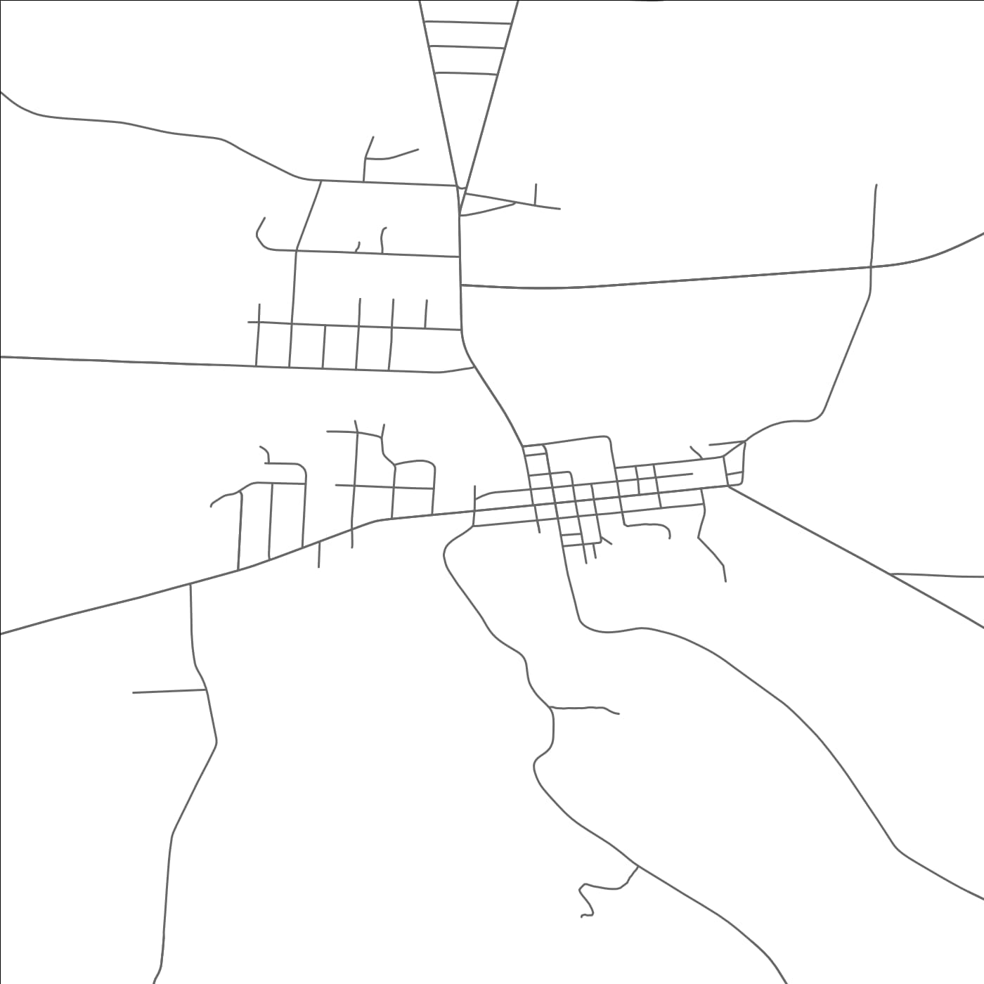 ROAD MAP OF WAYNESBURG, OHIO BY MAPBAKES