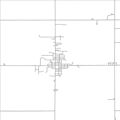 ROAD MAP OF WAYNESFIELD, OHIO BY MAPBAKES