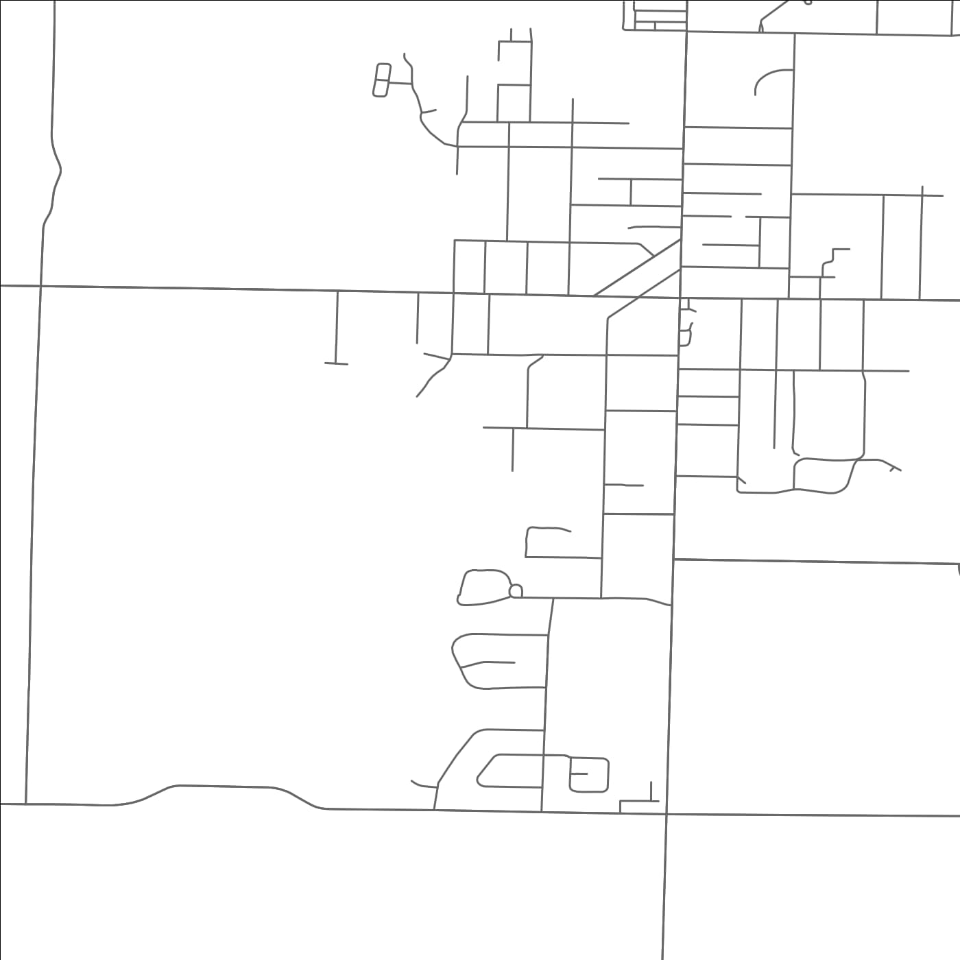 ROAD MAP OF WELLINGTON, OHIO BY MAPBAKES