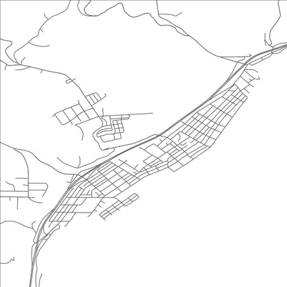 ROAD MAP OF WELLSVILLE, OHIO BY MAPBAKES