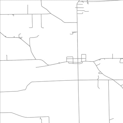 ROAD MAP OF WEST ELKTON, OHIO BY MAPBAKES