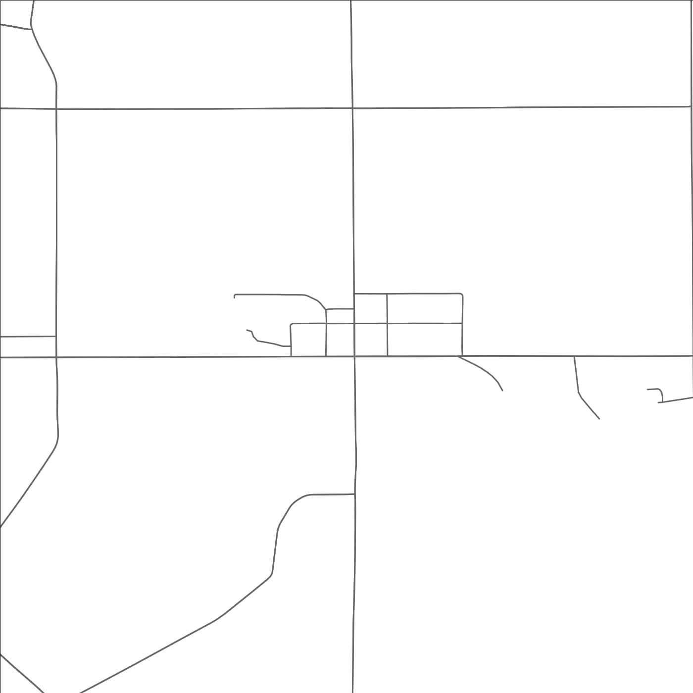 ROAD MAP OF WEST FARMINGTON, OHIO BY MAPBAKES