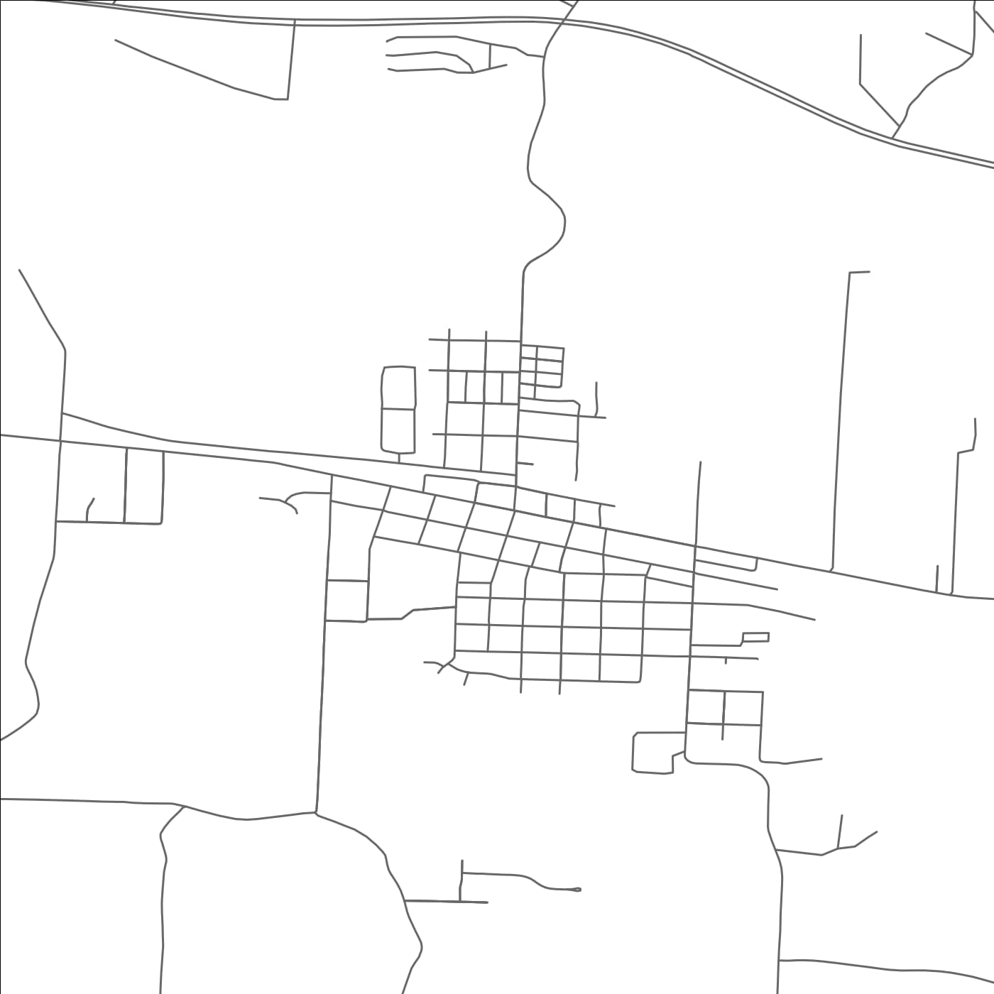 ROAD MAP OF WEST LAFAYETTE, OHIO BY MAPBAKES