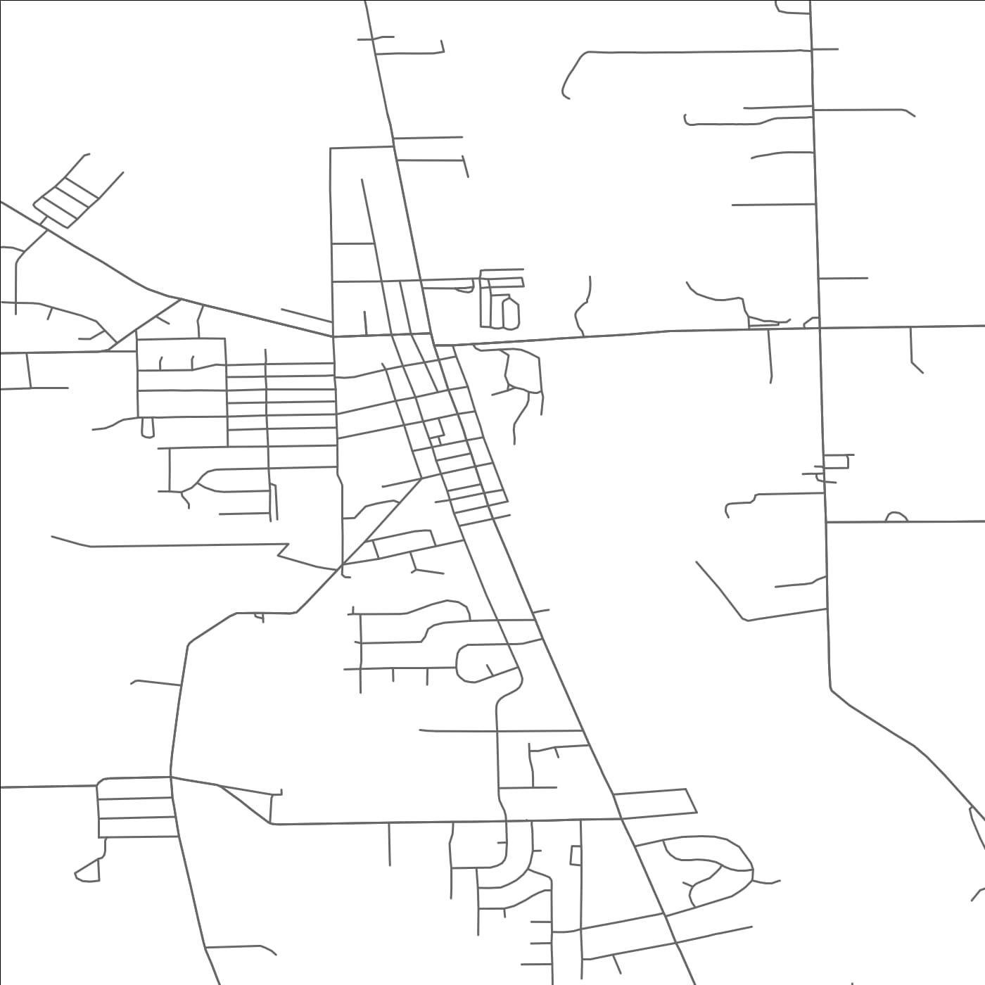 ROAD MAP OF WEST MILTON, OHIO BY MAPBAKES