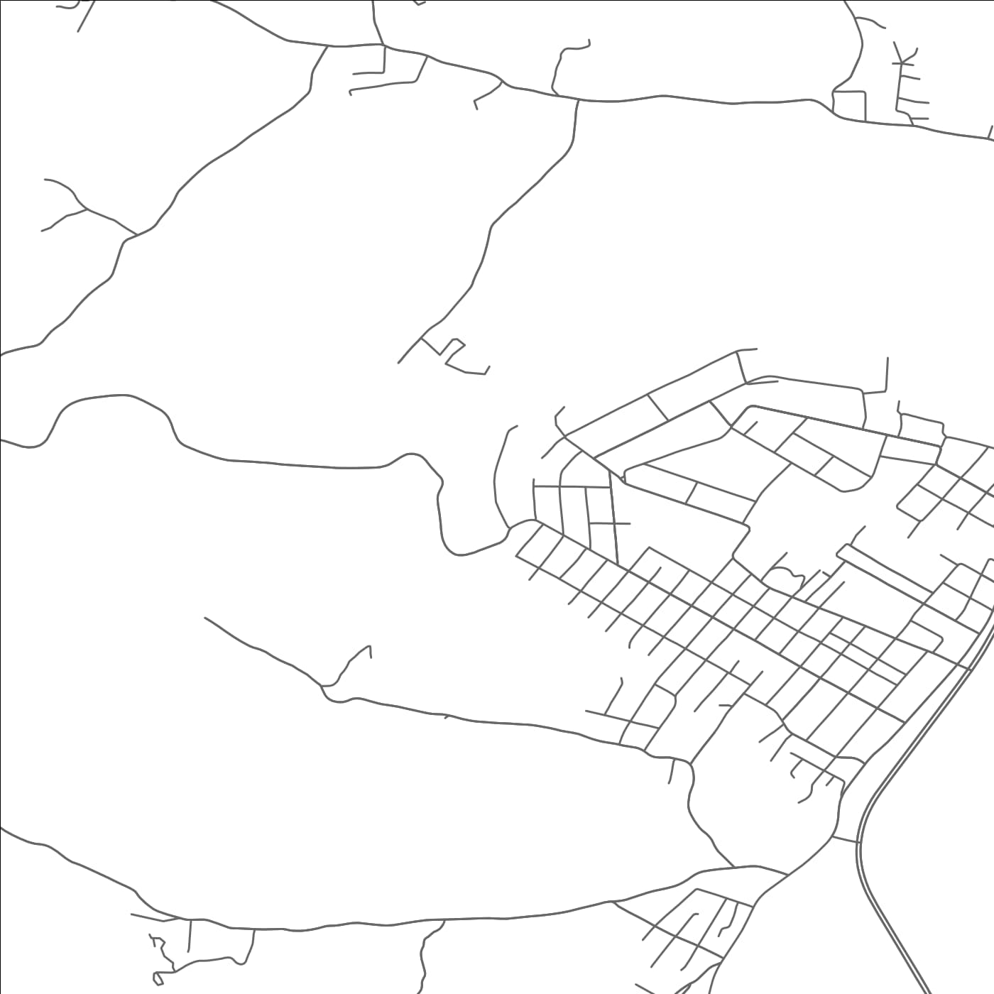 ROAD MAP OF WEST PORTSMOUTH, OHIO BY MAPBAKES