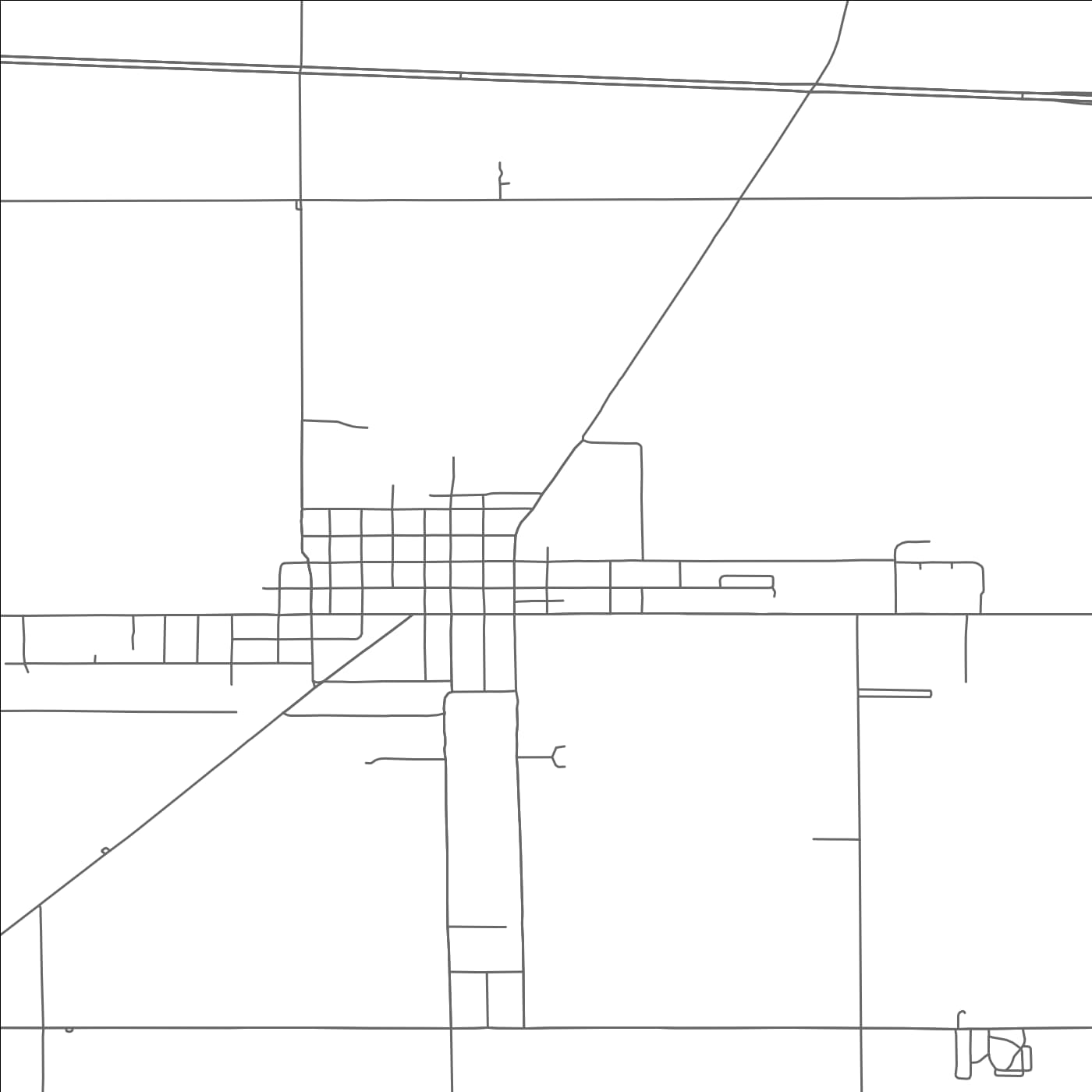 ROAD MAP OF WEST UNITY, OHIO BY MAPBAKES