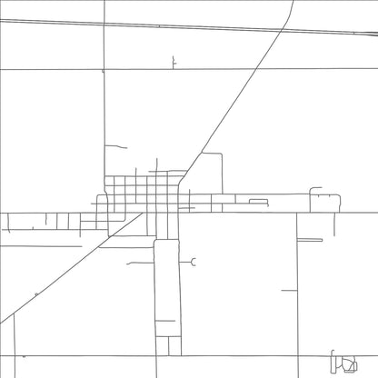 ROAD MAP OF WEST UNITY, OHIO BY MAPBAKES