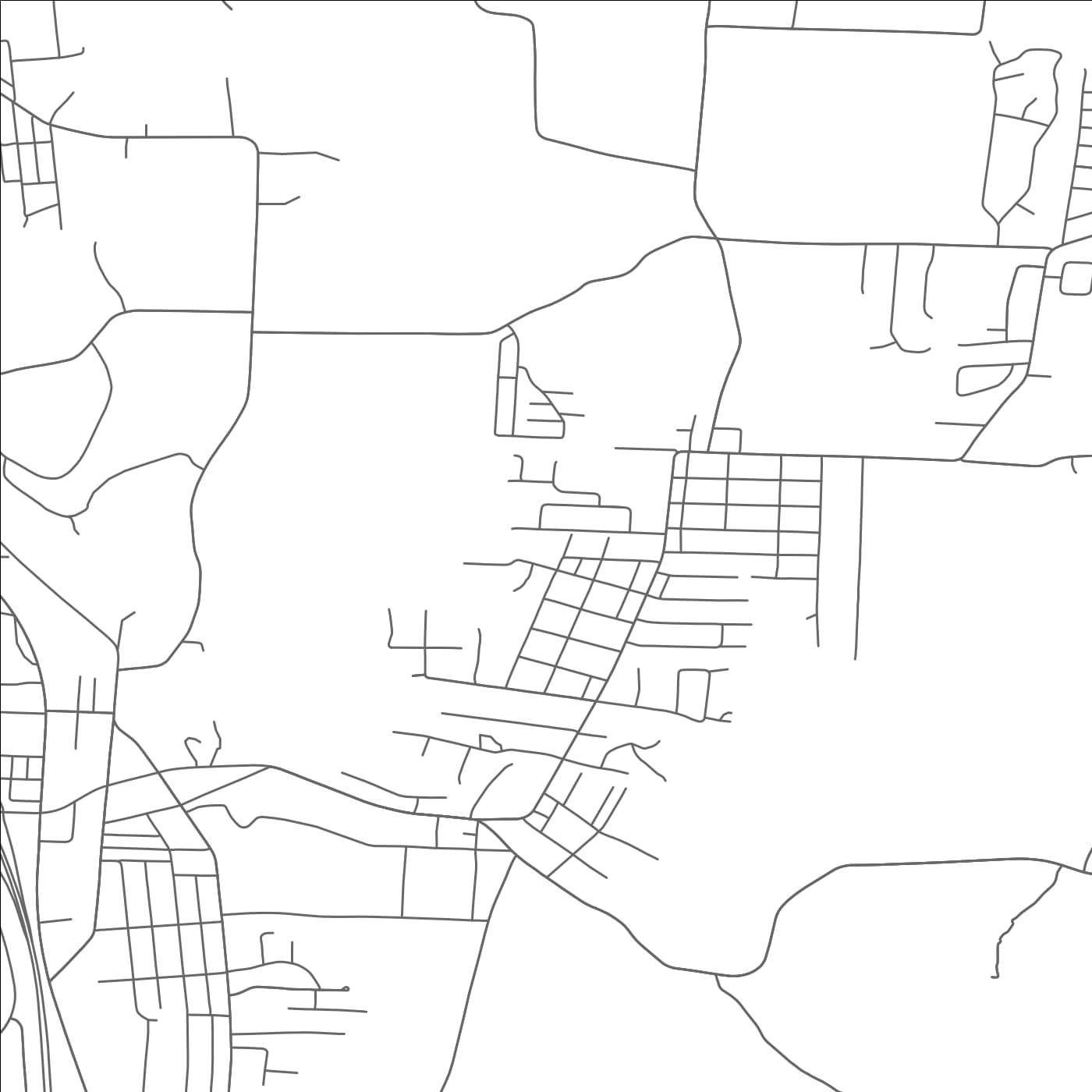 ROAD MAP OF WHEELERSBURG, OHIO BY MAPBAKES