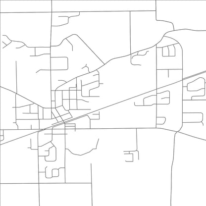 ROAD MAP OF WHITEHOUSE, OHIO BY MAPBAKES