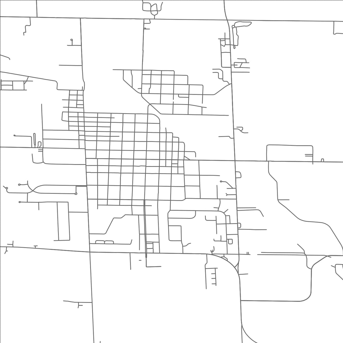 ROAD MAP OF WILLARD, OHIO BY MAPBAKES