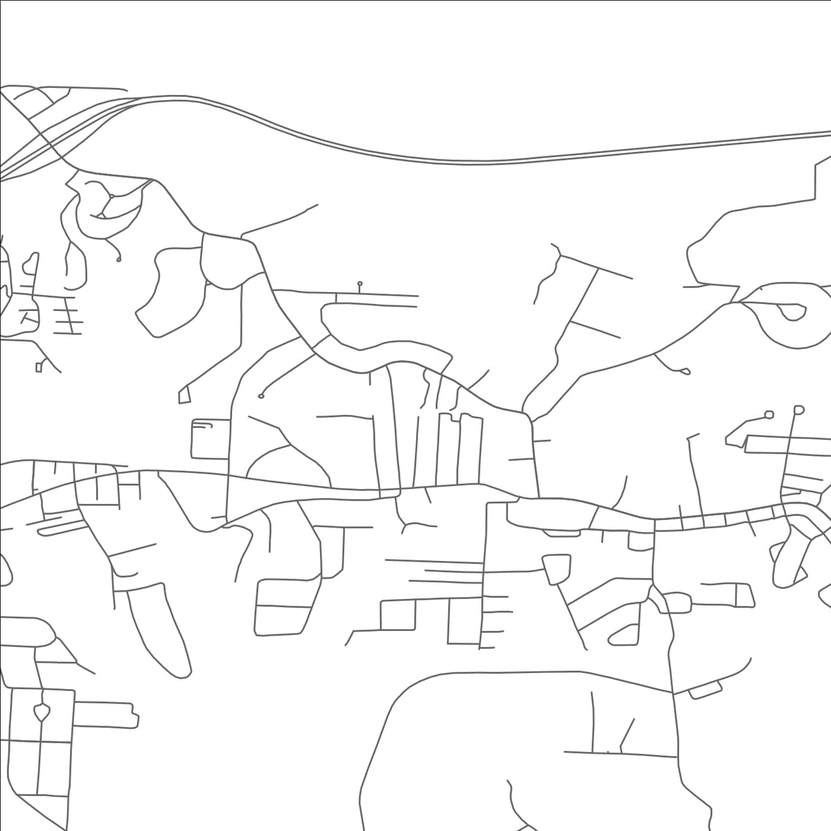 ROAD MAP OF WINTERSVILLE, OHIO BY MAPBAKES