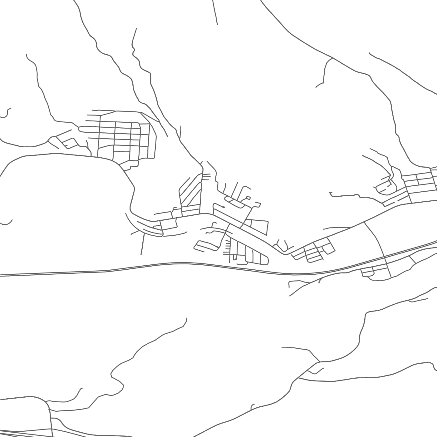 ROAD MAP OF WOLFHURST, OHIO BY MAPBAKES