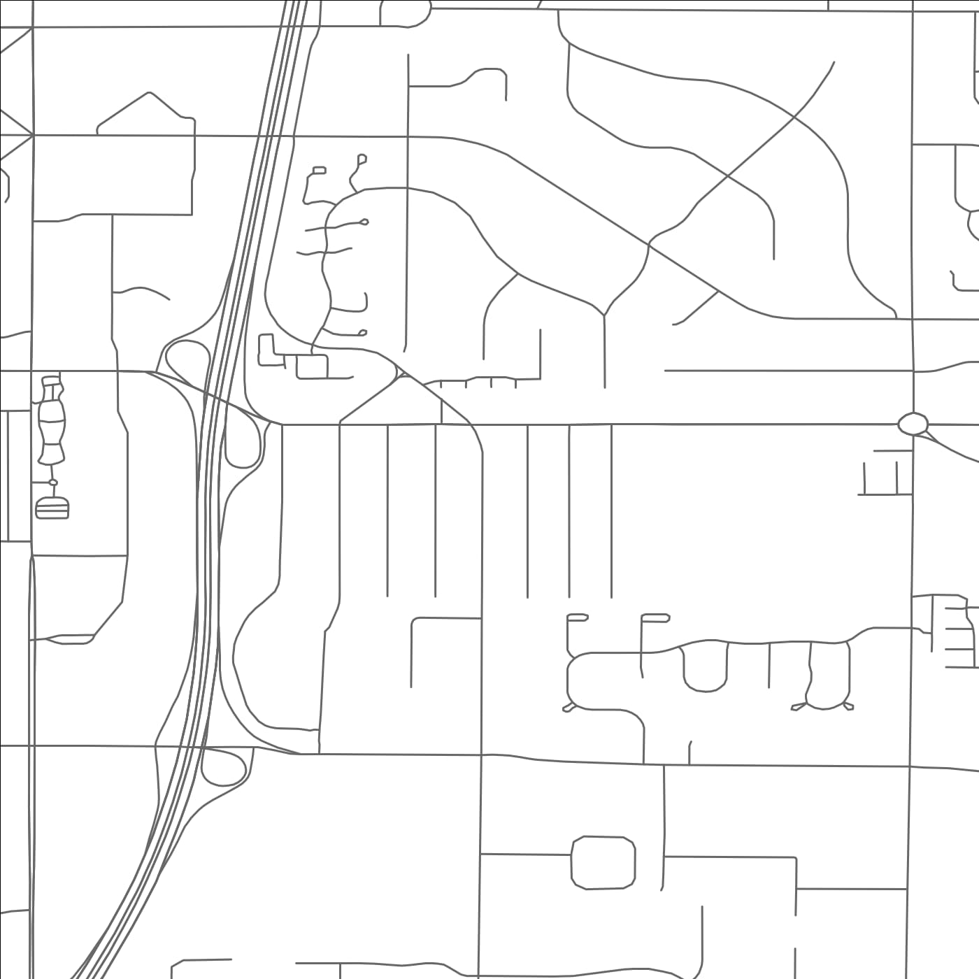 ROAD MAP OF WOODMERE, OHIO BY MAPBAKES