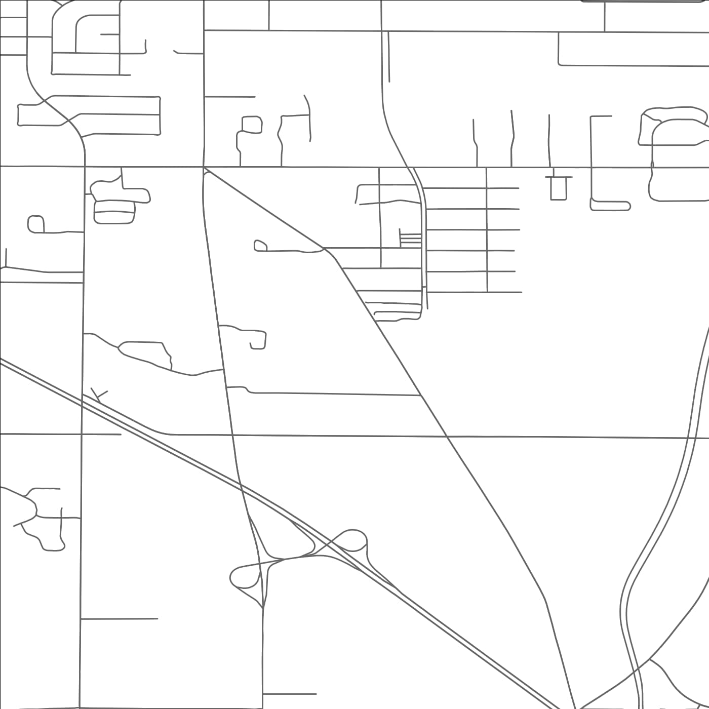 ROAD MAP OF WOODWORTH, OHIO BY MAPBAKES