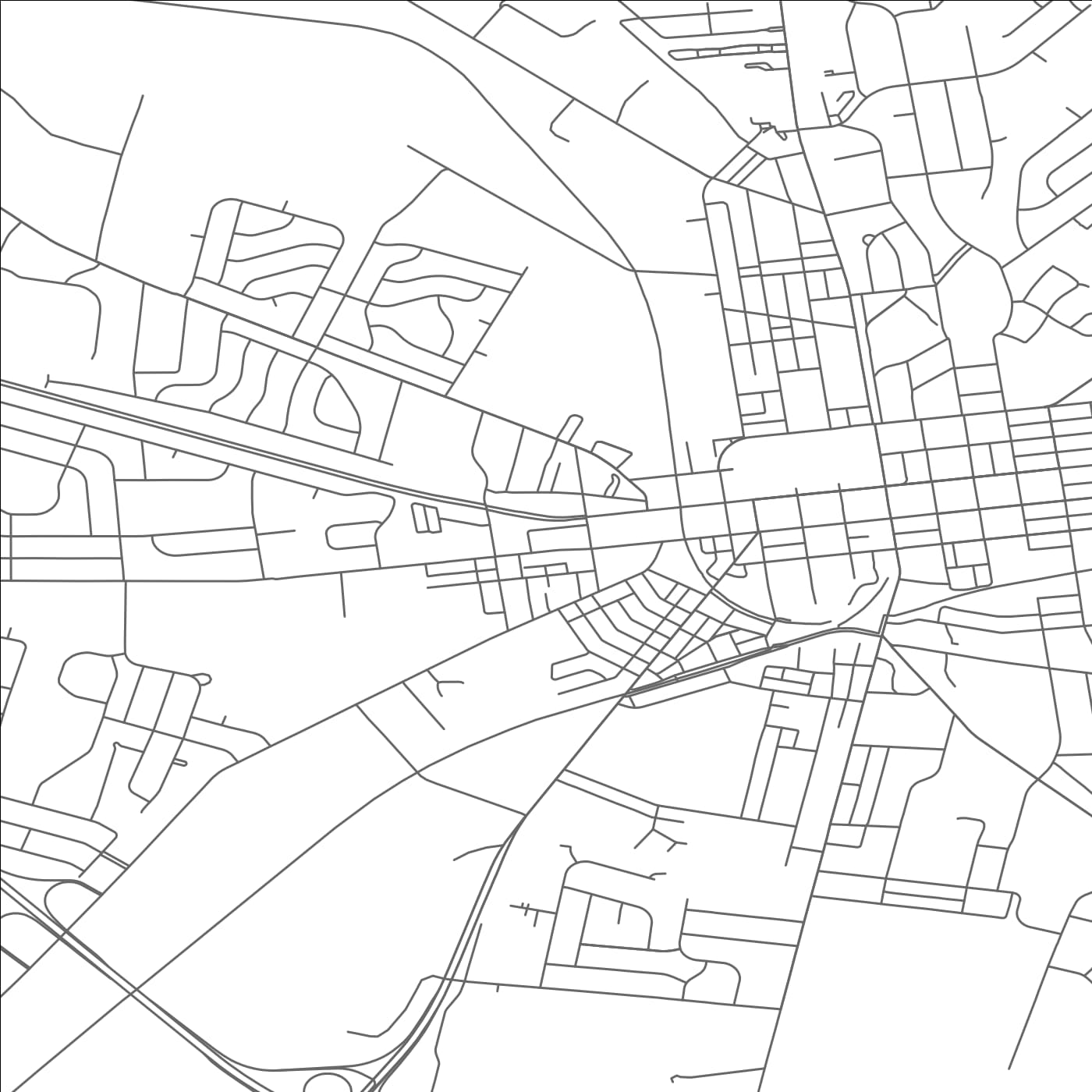 ROAD MAP OF XENIA, OHIO BY MAPBAKES