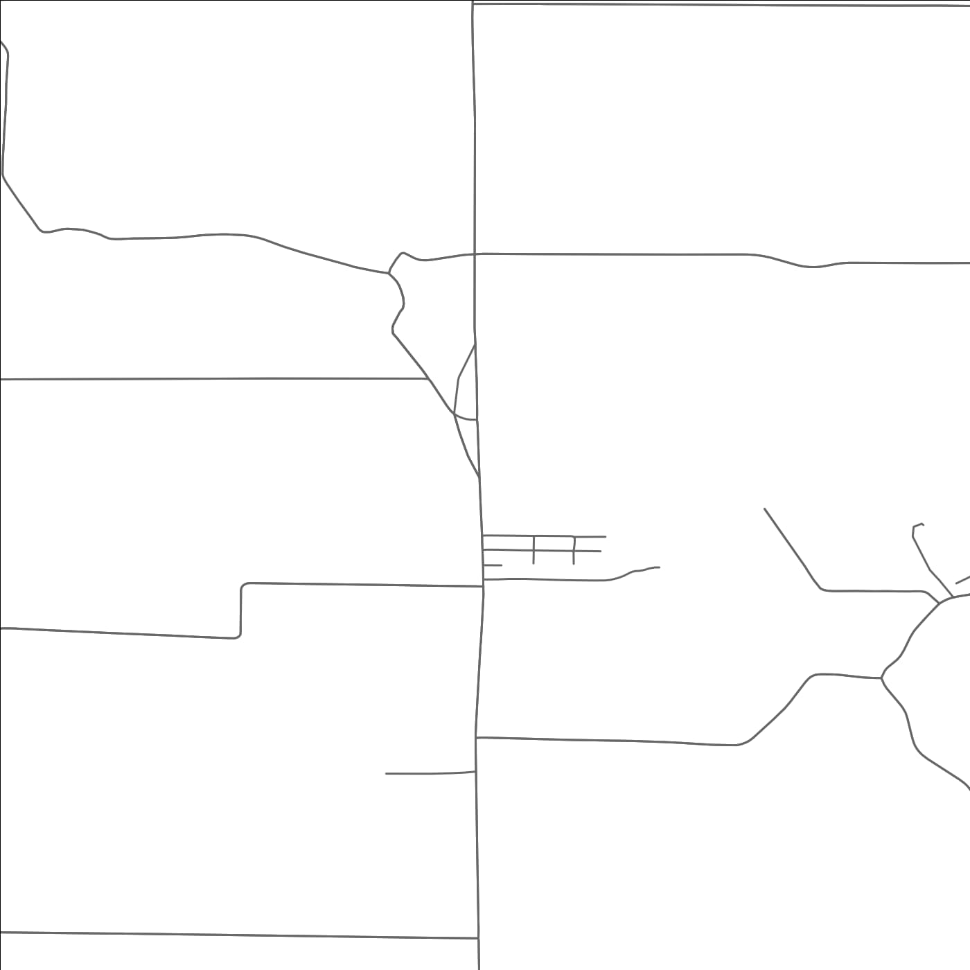 ROAD MAP OF YANKEE LAKE, OHIO BY MAPBAKES