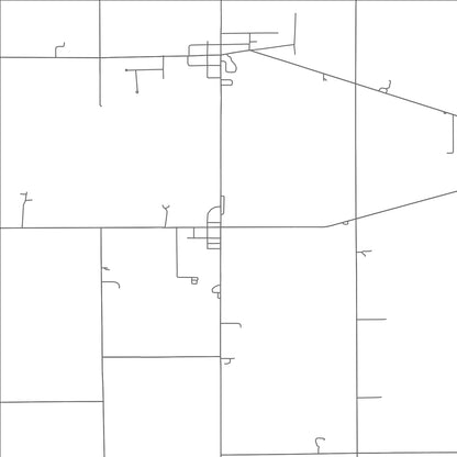 ROAD MAP OF YORKSHIRE, OHIO BY MAPBAKES