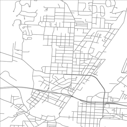 ROAD MAP OF ZANESVILLE, OHIO BY MAPBAKES