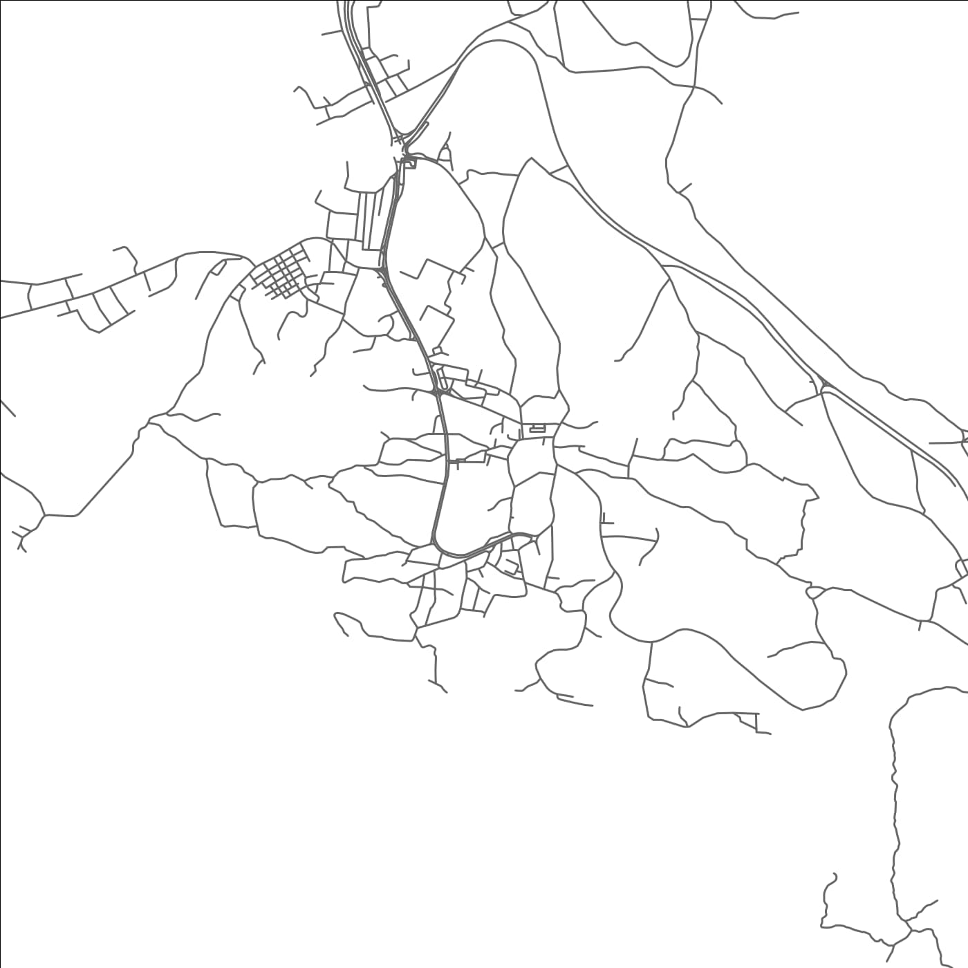 ROAD MAP OF AR RUSTAQ, OMAN BY MAPBAKES