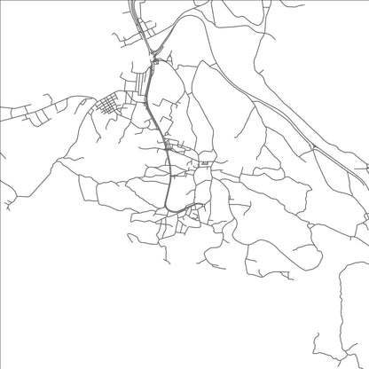 ROAD MAP OF AR RUSTAQ, OMAN BY MAPBAKES