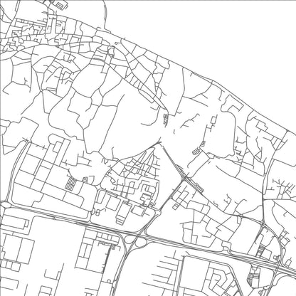 ROAD MAP OF AS SIB, OMAN BY MAPBAKES