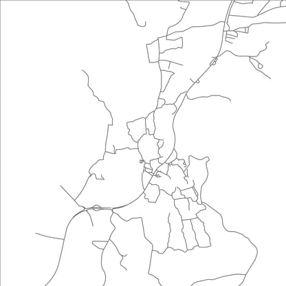 ROAD MAP OF BAHLA', OMAN BY MAPBAKES