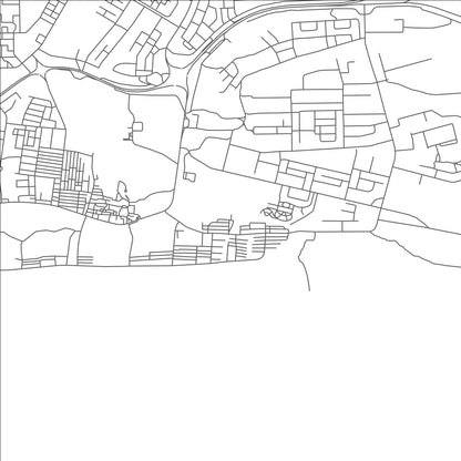 ROAD MAP OF TAQAH, OMAN BY MAPBAKES