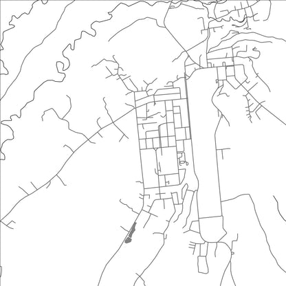 ROAD MAP OF GOROKA, PAPUA NEW GUINEA BY MAPBAKES