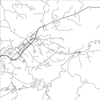 ROAD MAP OF MOUNT HAGEN, PAPUA NEW GUINEA BY MAPBAKES