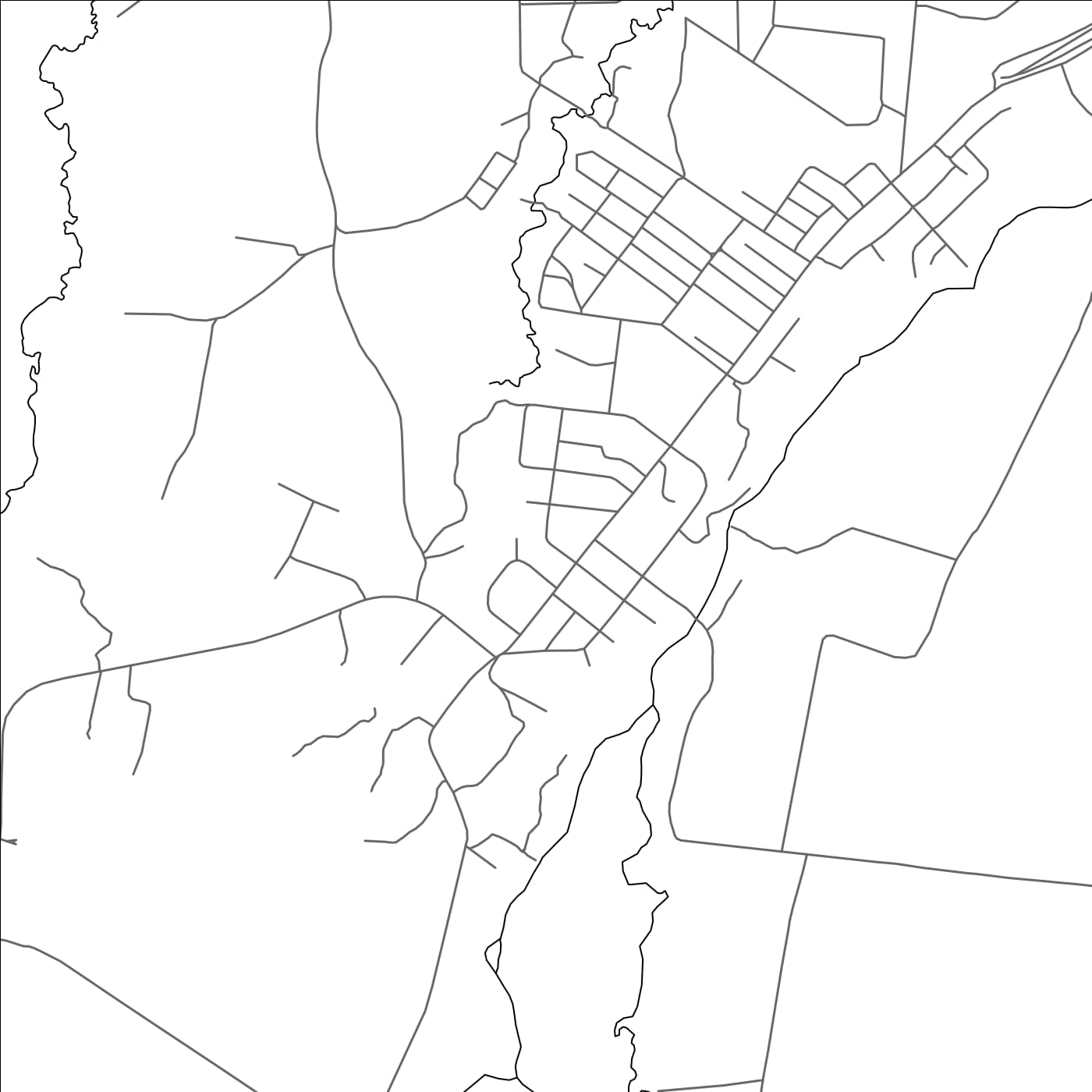 ROAD MAP OF POPONDETTA, PAPUA NEW GUINEA BY MAPBAKES