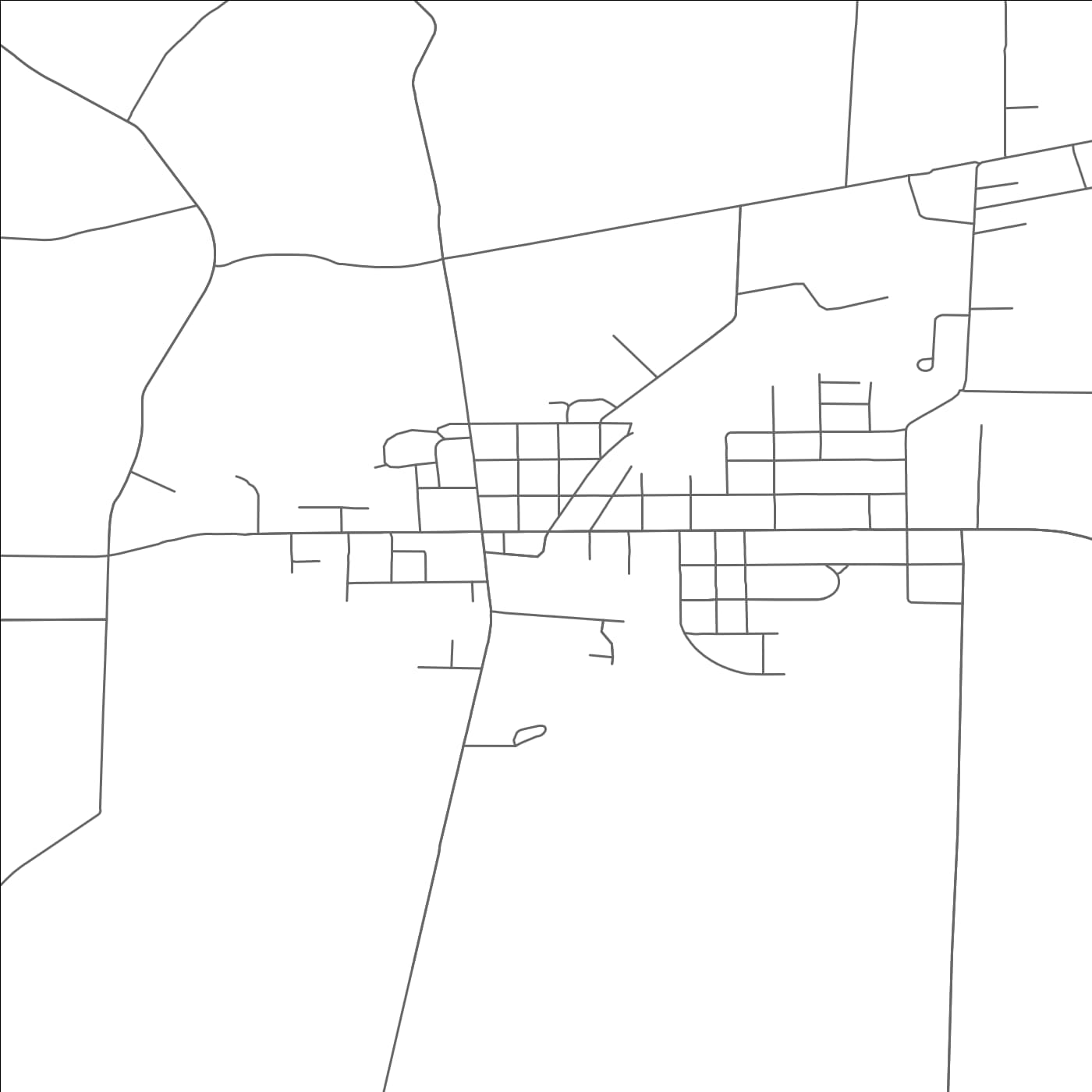 ROAD MAP OF ALBION, PENNSYLVANIA BY MAPBAKES