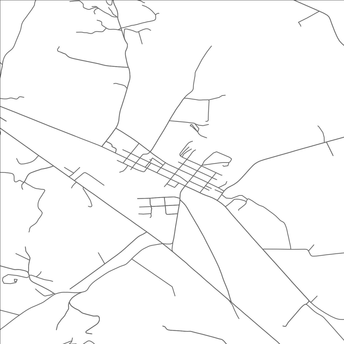 ROAD MAP OF ALEXANDRIA, PENNSYLVANIA BY MAPBAKES