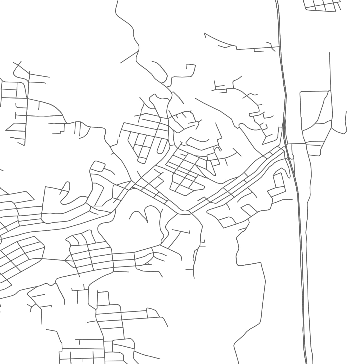 ROAD MAP OF ALIQUIPPA, PENNSYLVANIA BY MAPBAKES