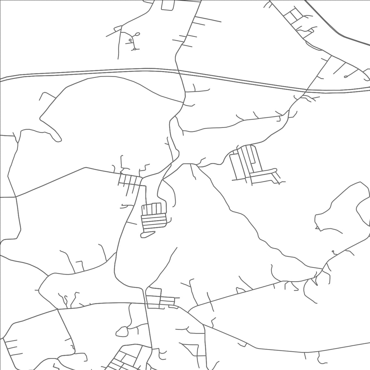 ROAD MAP OF ALLISON, PENNSYLVANIA BY MAPBAKES