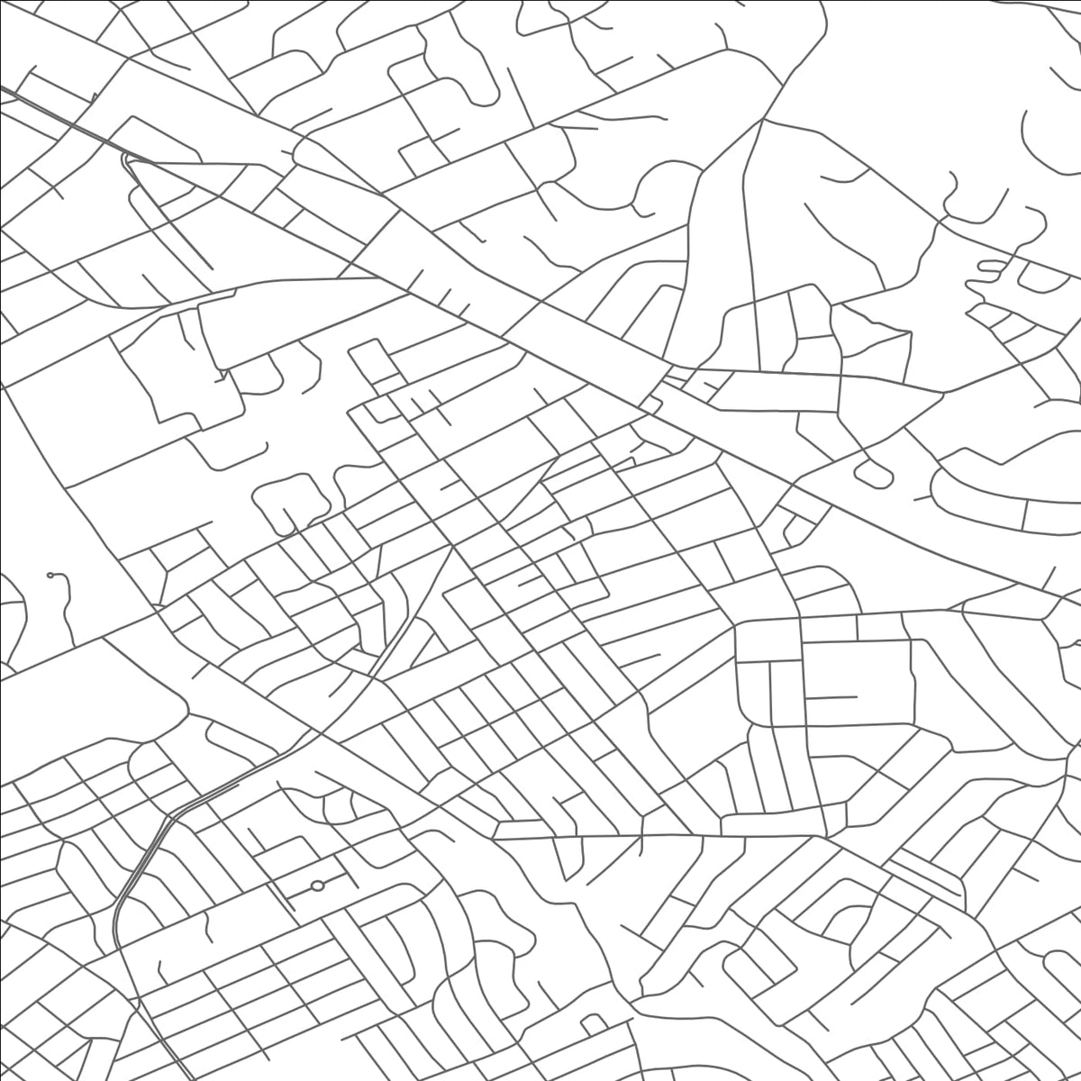 ROAD MAP OF ARDMORE, PENNSYLVANIA BY MAPBAKES