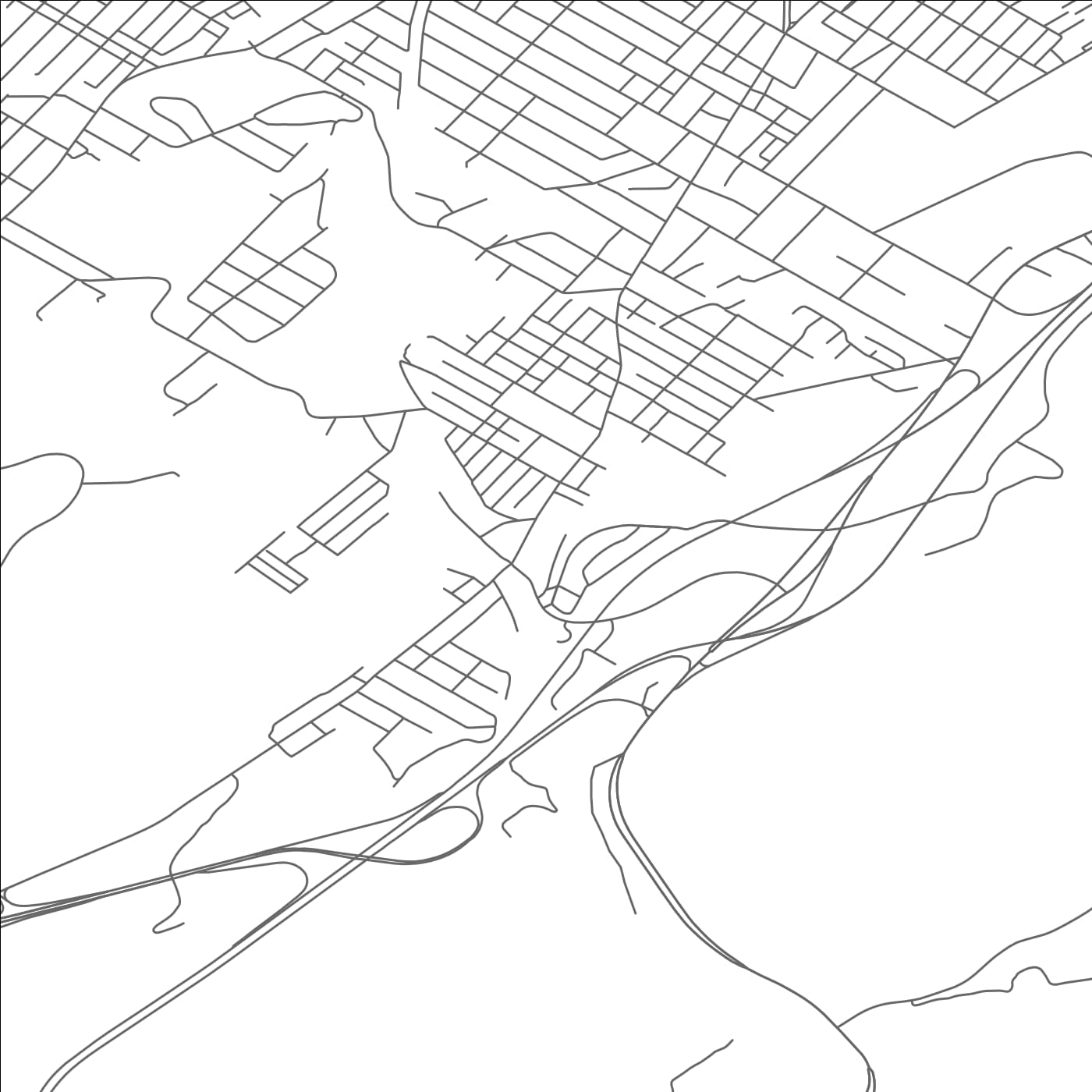 ROAD MAP OF ASHLEY, PENNSYLVANIA BY MAPBAKES