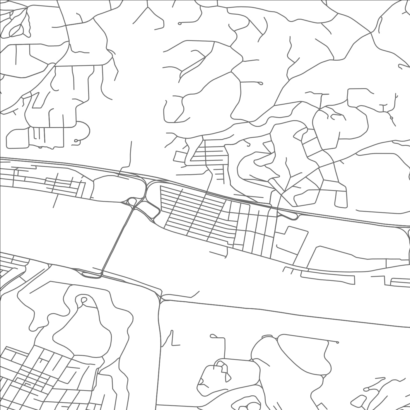 ROAD MAP OF ASPINWALL, PENNSYLVANIA BY MAPBAKES