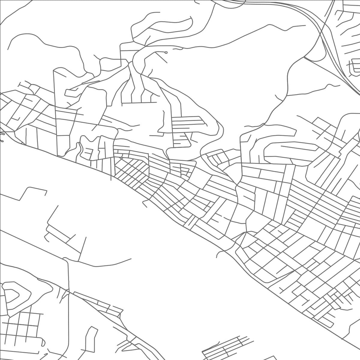 ROAD MAP OF AVALON, PENNSYLVANIA BY MAPBAKES