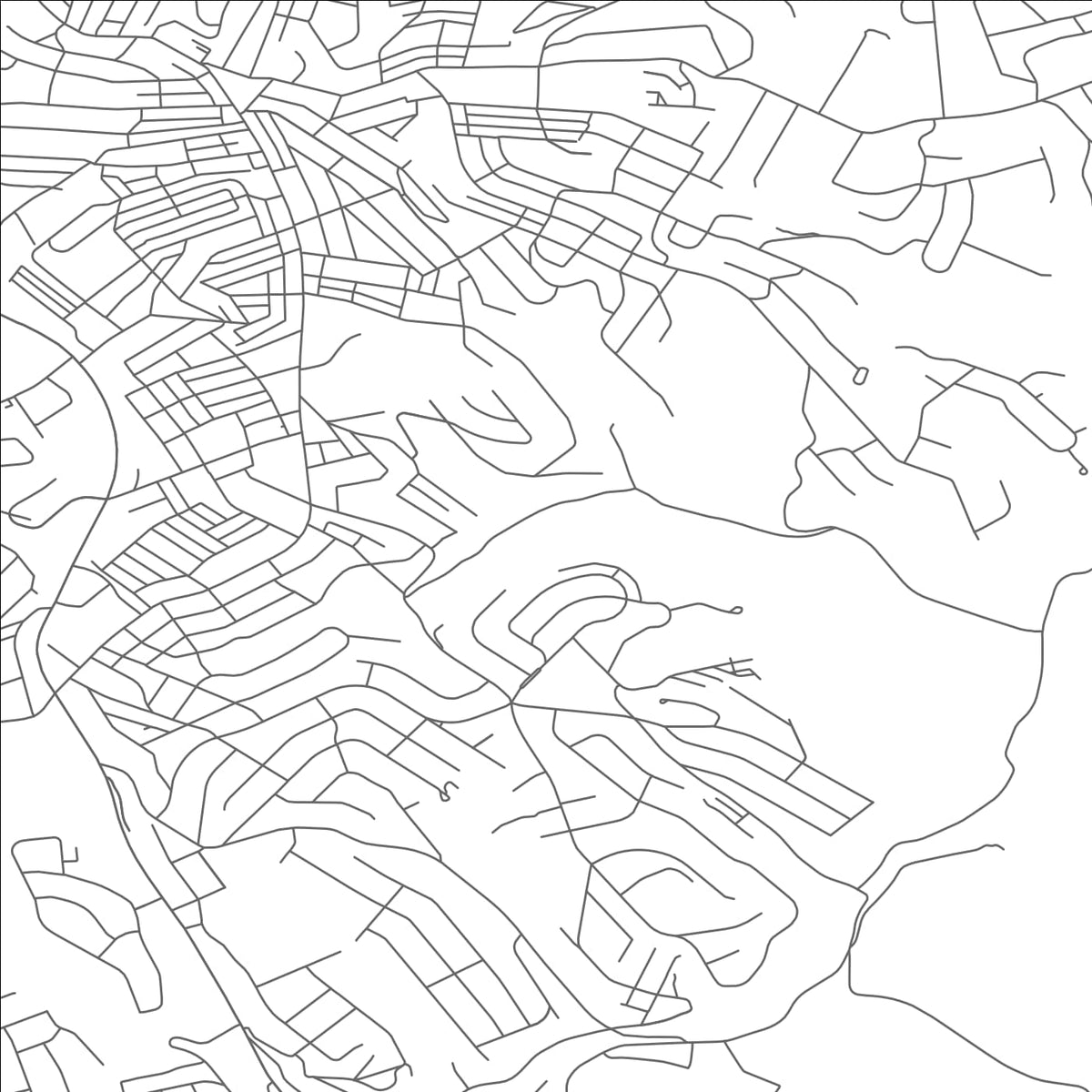 ROAD MAP OF BALDWIN, PENNSYLVANIA BY MAPBAKES