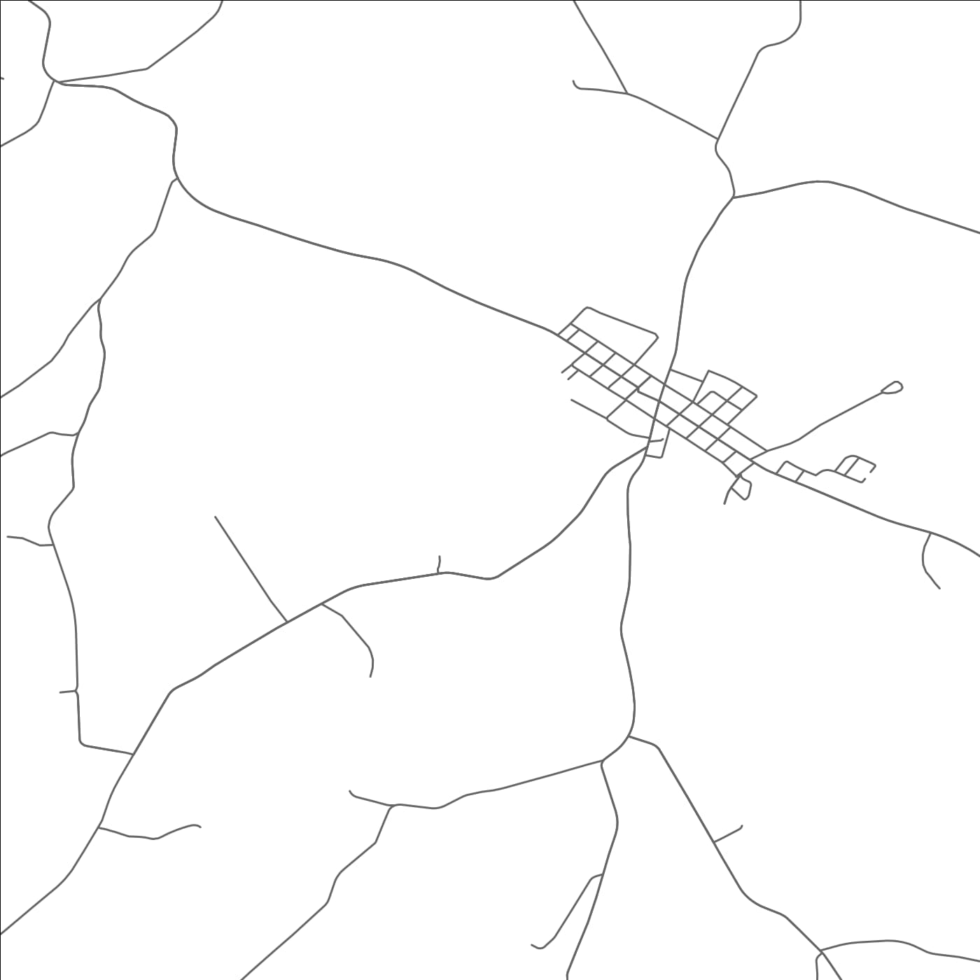 ROAD MAP OF BEALLSVILLE, PENNSYLVANIA BY MAPBAKES