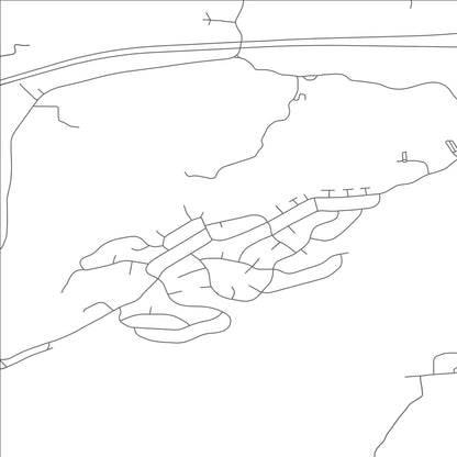 ROAD MAP OF BEECH MOUNTAIN LAKES, PENNSYLVANIA BY MAPBAKES