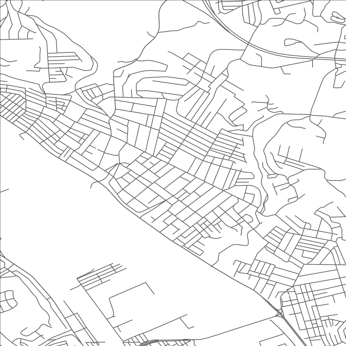 ROAD MAP OF BELLEVUE, PENNSYLVANIA BY MAPBAKES