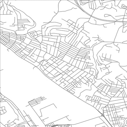 ROAD MAP OF BELLEVUE, PENNSYLVANIA BY MAPBAKES