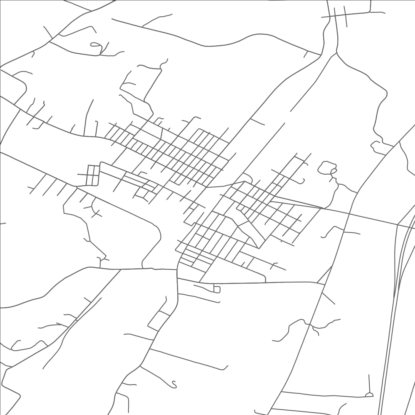 ROAD MAP OF BELLWOOD, PENNSYLVANIA BY MAPBAKES