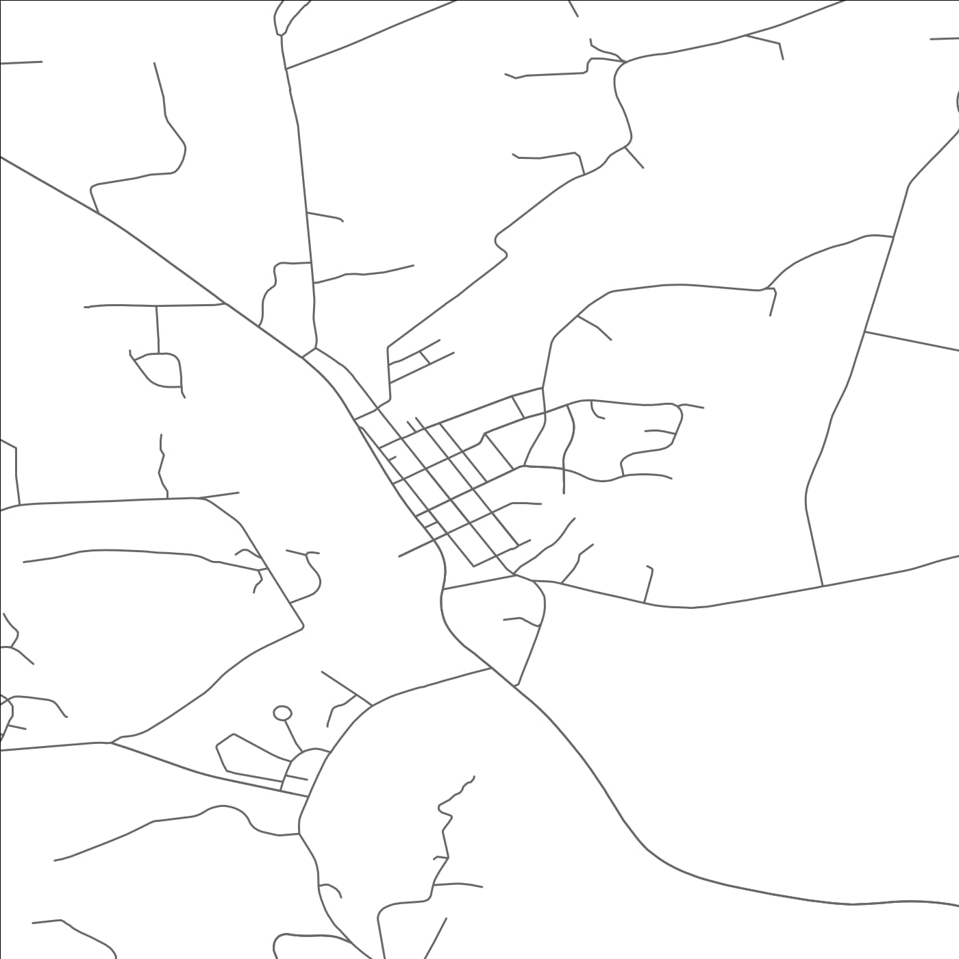 ROAD MAP OF BERNVILLE, PENNSYLVANIA BY MAPBAKES