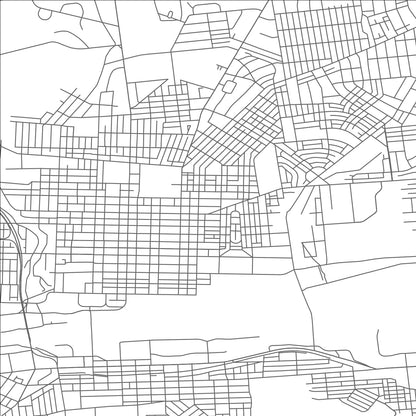 ROAD MAP OF BETHLEHEM, PENNSYLVANIA BY MAPBAKES